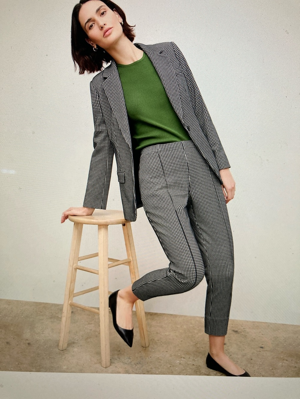 Colby Pant Stretch Houndstooth MM Lafleur